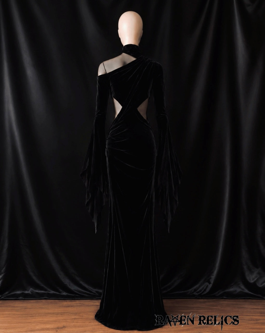 Death’s Darling Black Velvet Gothic Gown