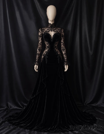 Fino Alla Morte | Black Gothic Wedding Dress