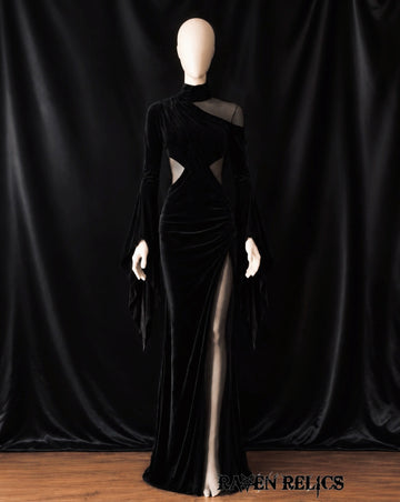 Death’s Darling Black Velvet Gothic Gown