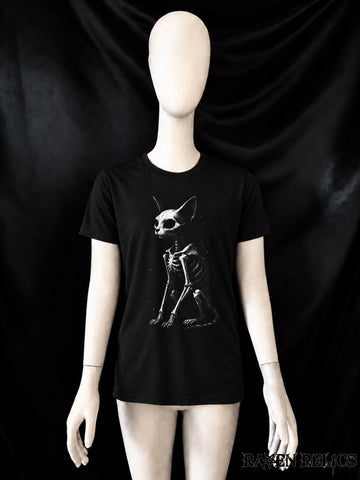 Women's Cat Skeleton T-shirt