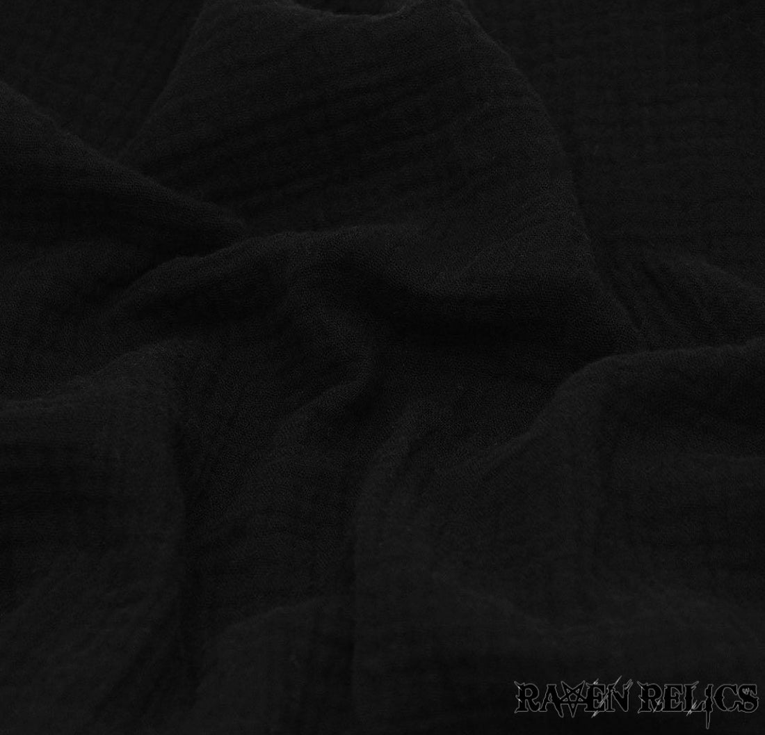NOCTURNE Women’s Black Cotton Muslin Shirt